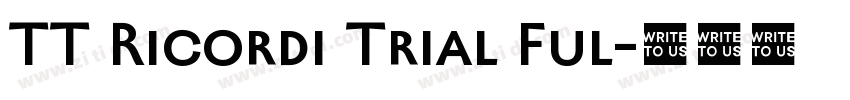 TT Ricordi Trial Ful字体转换